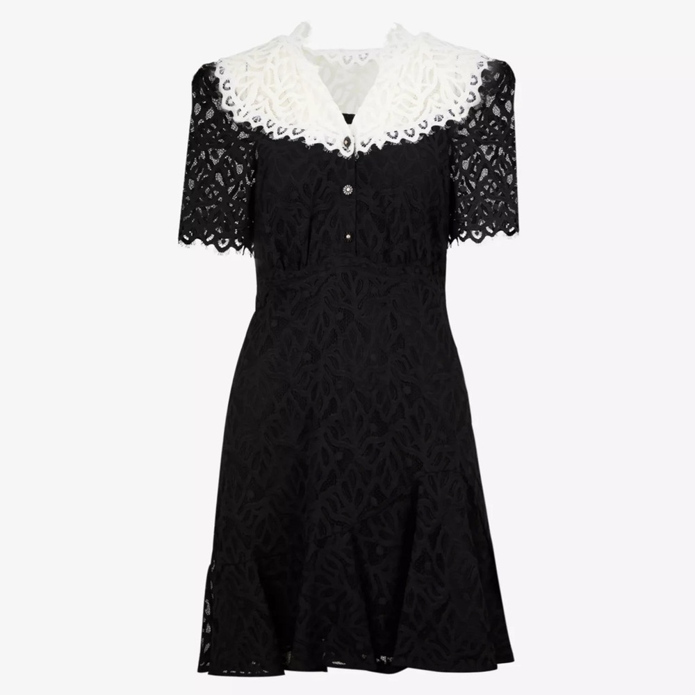 Sandro Rosane Lace Mini‎ Dress Size 10 NWT - Picture 3 of 11